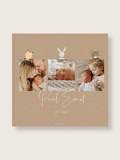 Fotobuch Hardcover Tierchen Trio