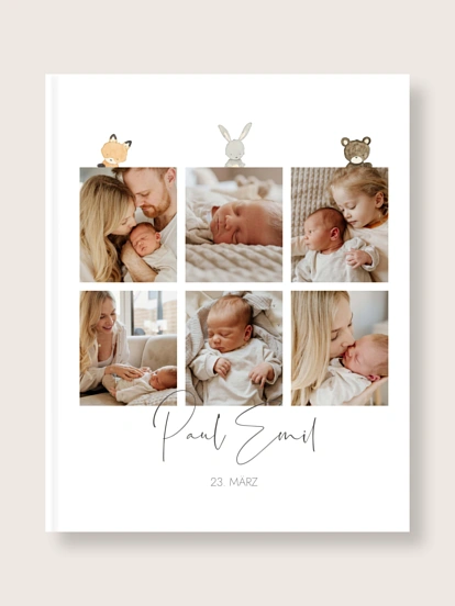 Fotobuch Hardcover Tierchen Trio