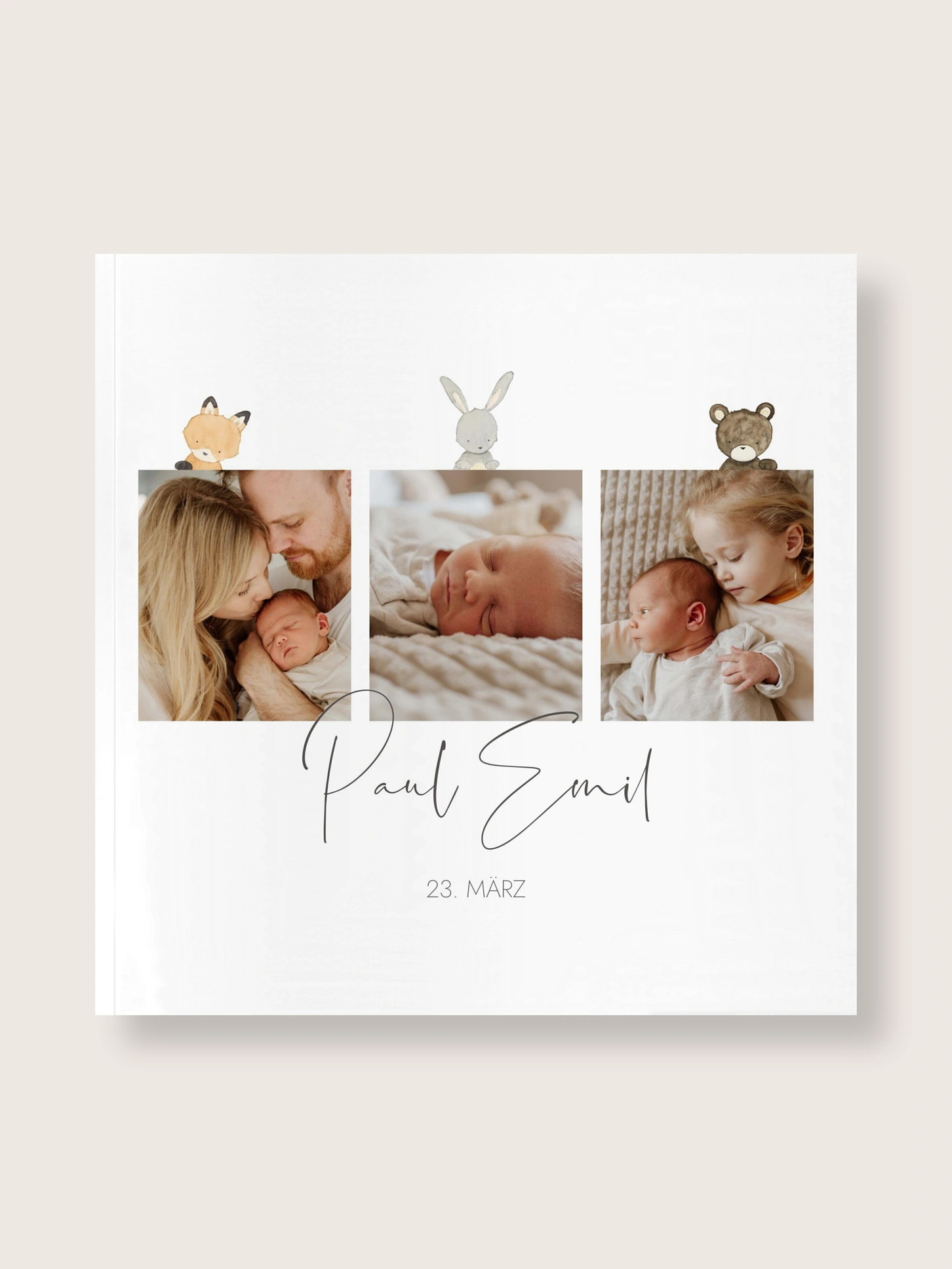 Fotobuch Softcover Tierchen Trio