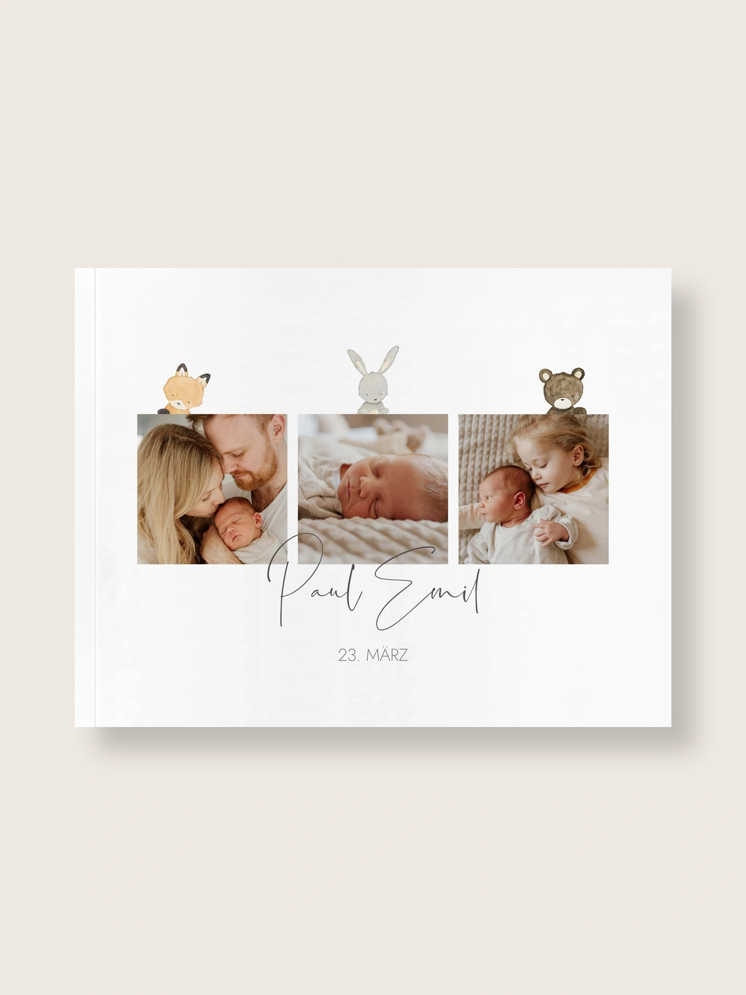 Fotobuch Softcover Tierchen Trio