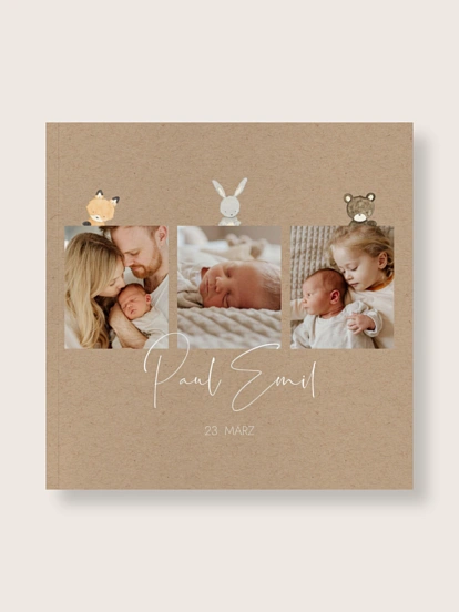 Fotobuch Softcover Tierchen Trio