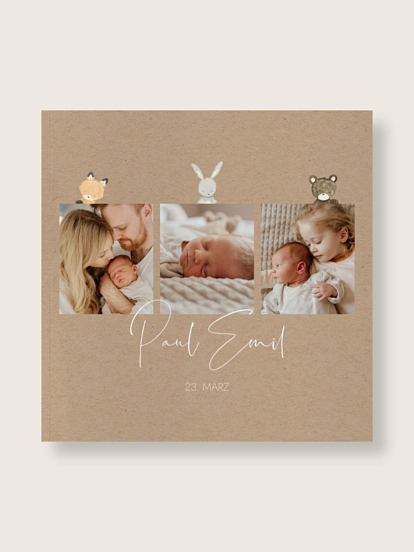 Fotobuch Softcover Tierchen Trio