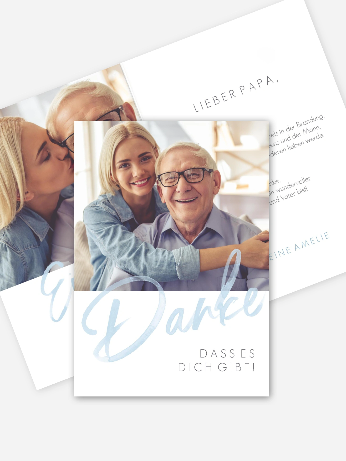 Karte zum Vatertag Einfach Liebe