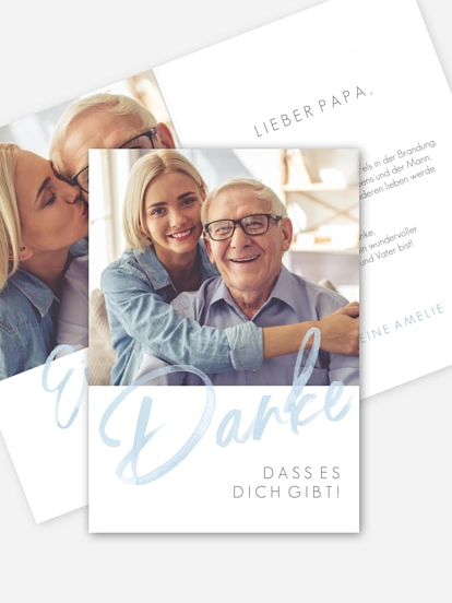 Karte zum Vatertag Einfach Liebe