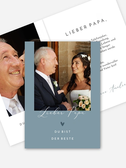 Grußkarte Perfekt Vatertag