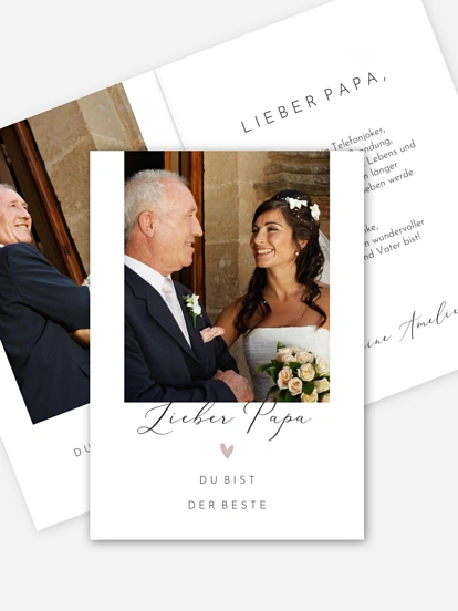 Karte zum Vatertag Perfekt