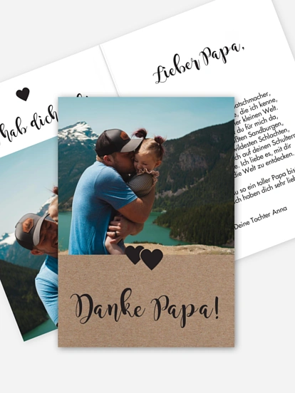 Karte zum Vatertag Piktogramm