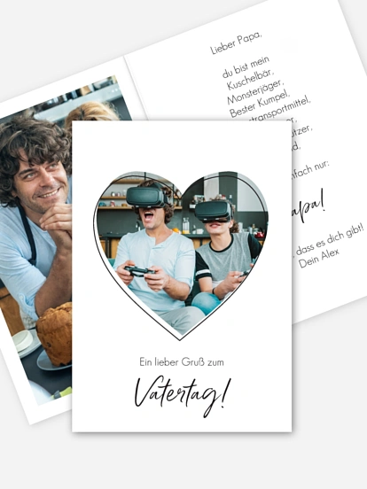 Grußkarte Familienherz