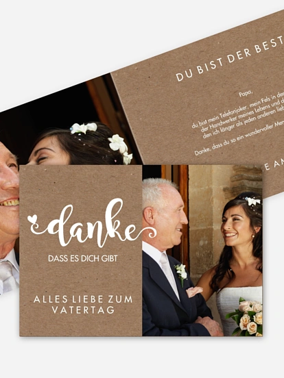 Grußkarte Danke für alles
