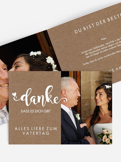 Grußkarte Danke für alles