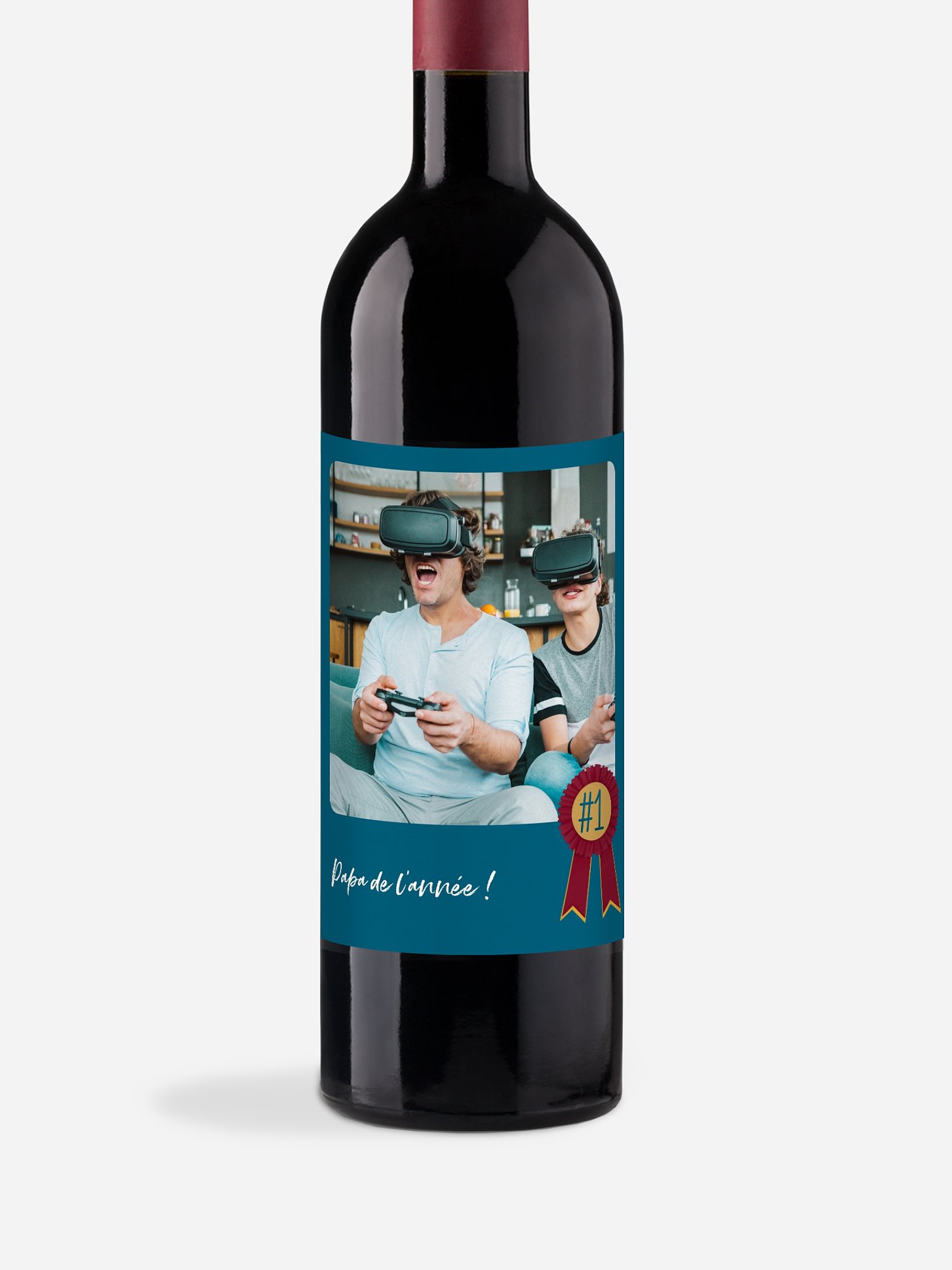 Étiquette pour bouteille Meilleur papa