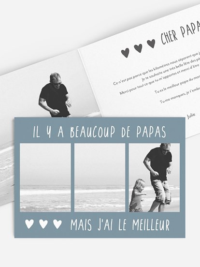 Carte de correspondance Mon papa