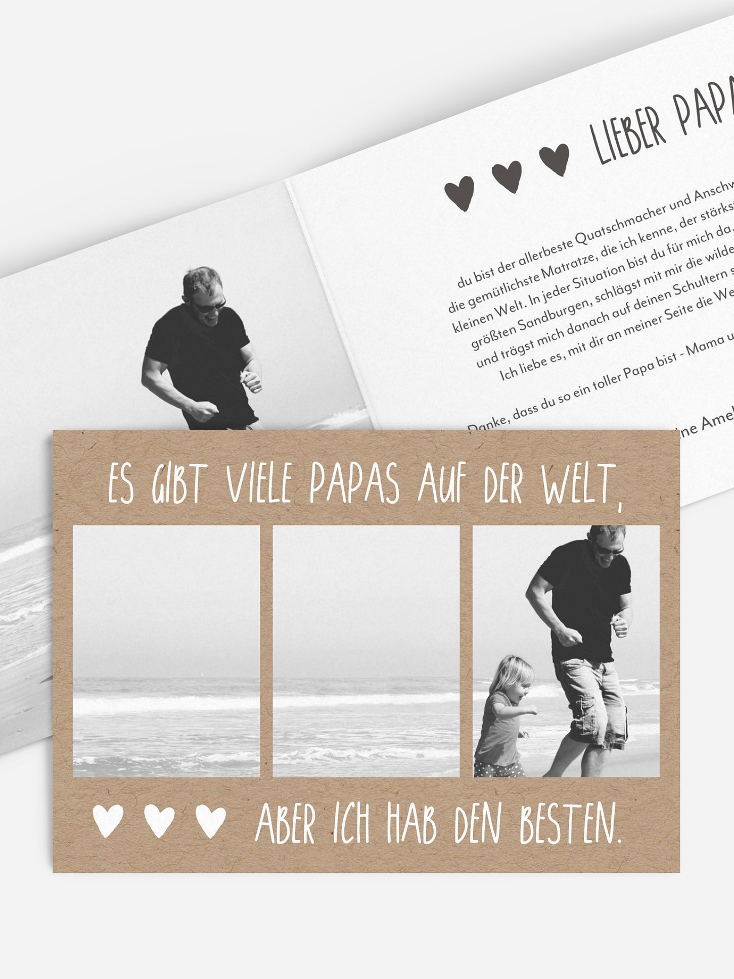 Karte zum Vatertag Mein Papa