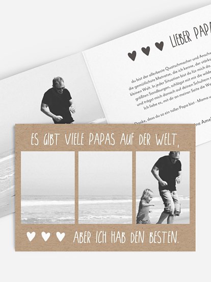 Karte zum Vatertag Mein Papa