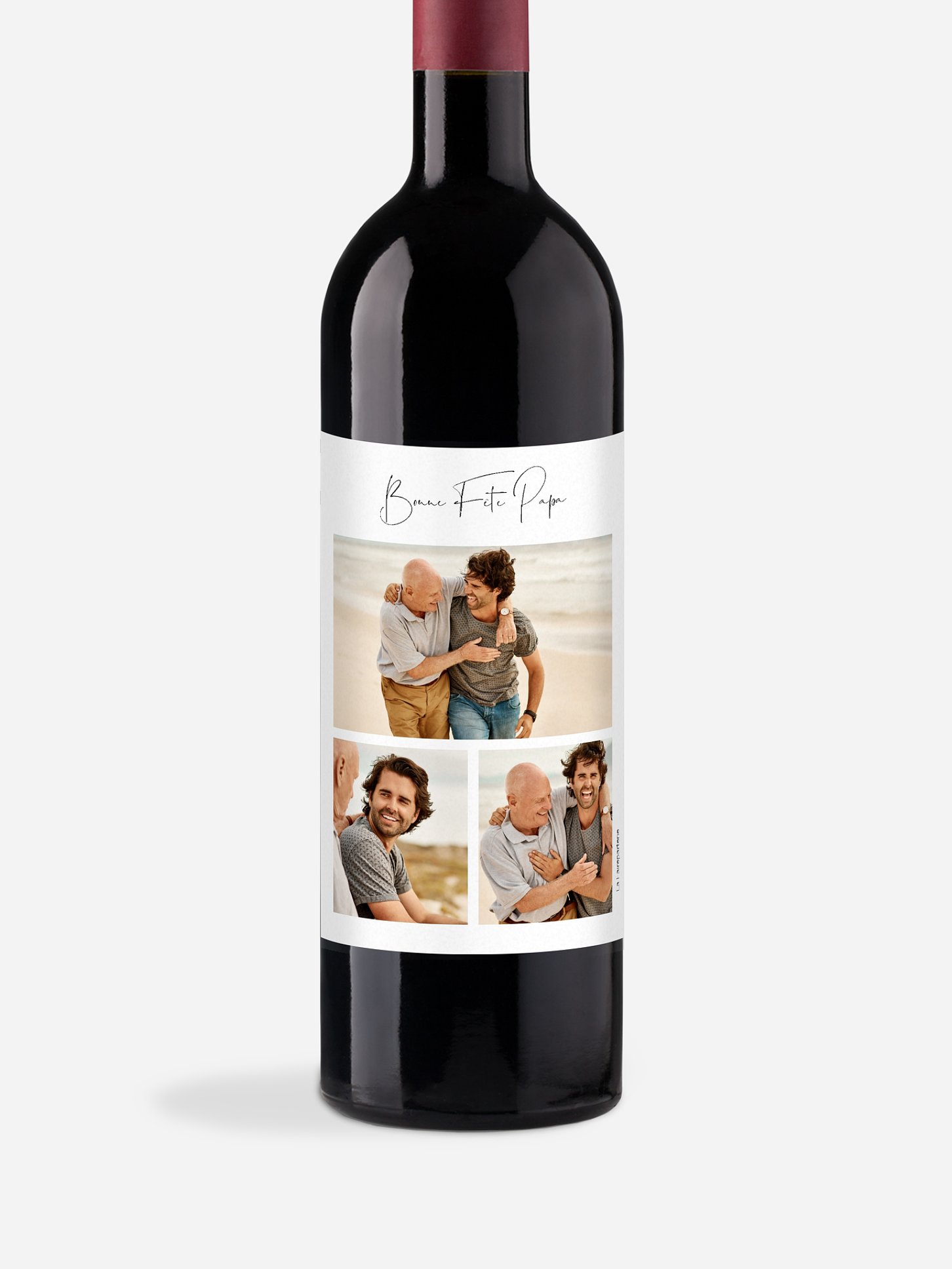Étiquette pour bouteille Jeu de photos