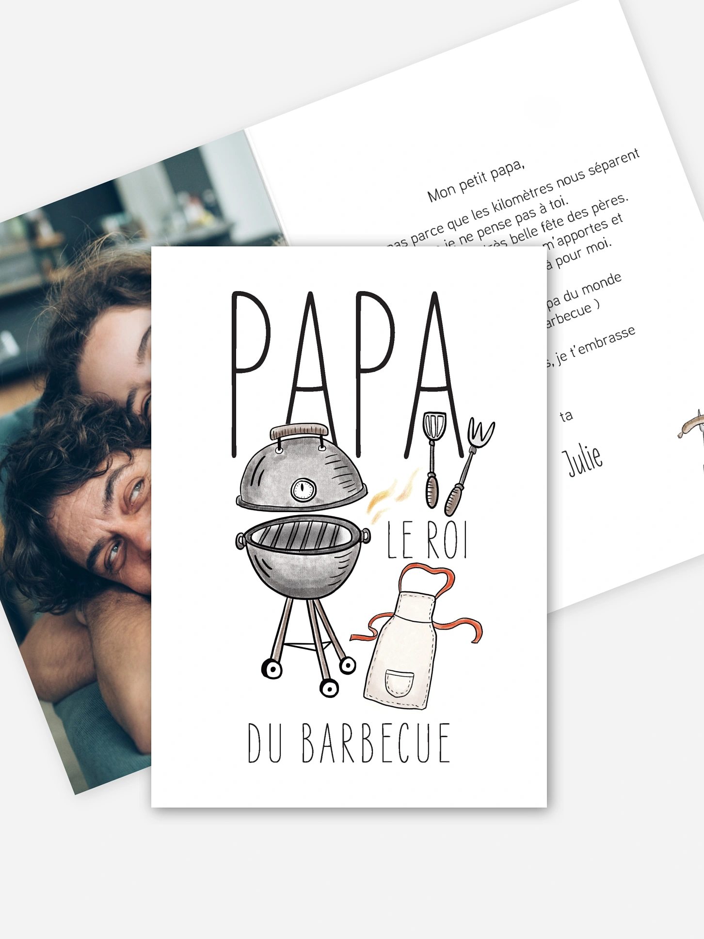 Carte de correspondance Roi du barbecue