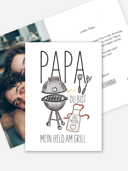 Grußkarte Grillmeister