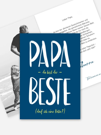 Grußkarte Weltbester Papa