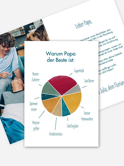 Grußkarte Papastatistik