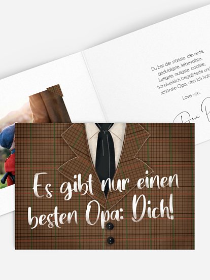 Grußkarte Bester Opa