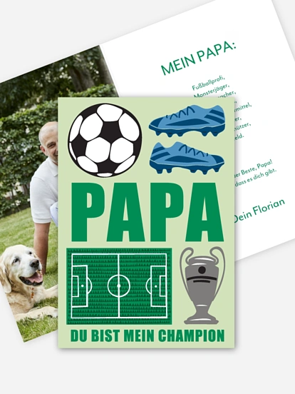 Grußkarte Mein Champion