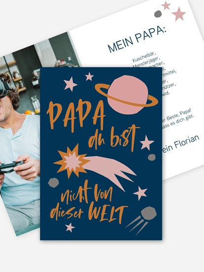 Grußkarte Nicht von dieser Welt
