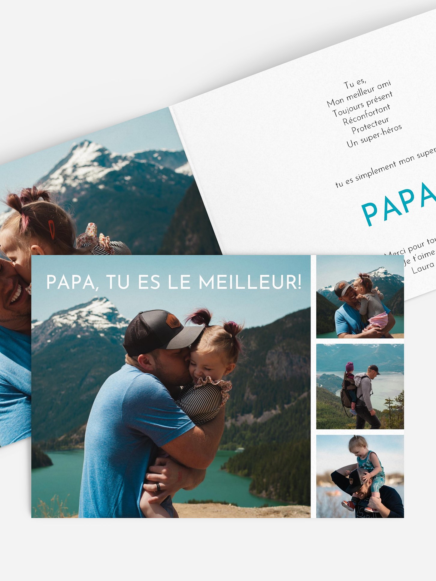 Carte fête des pères Photos préférées