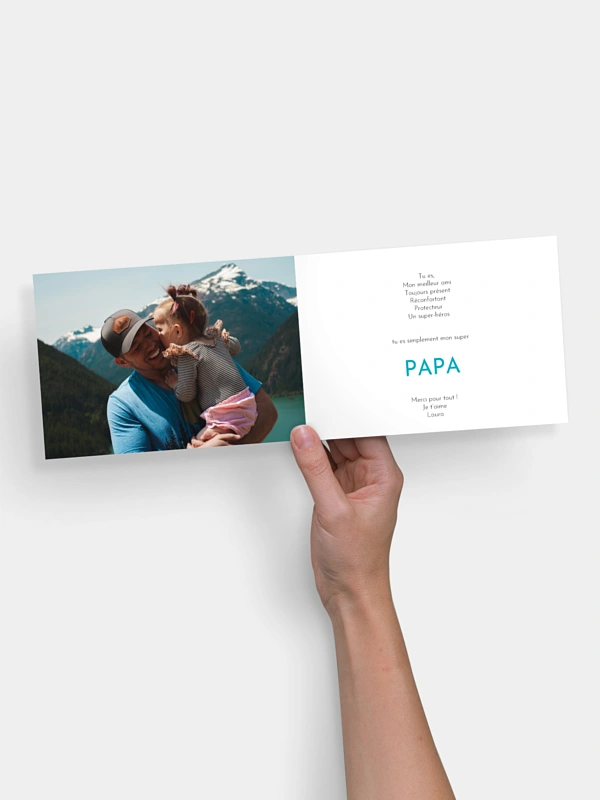 Carte fête des pères Photos préférées
