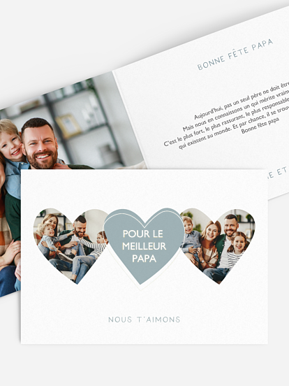 Carte fête des pères Pour papa
