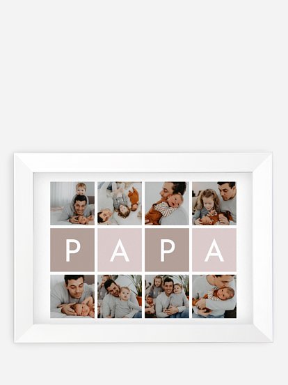 Affiche fête des pères En lettres