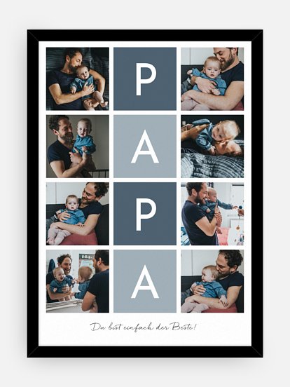 Poster Vatertag Buchstabensalat