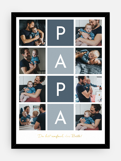 Poster Vatertag Buchstabensalat