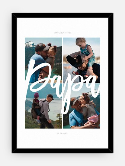 Poster Vatertag Collage