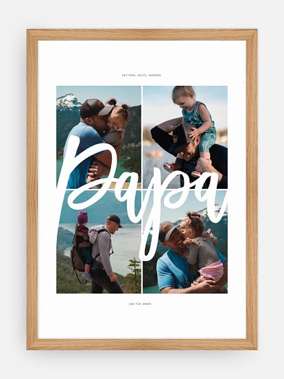 Poster Vatertag Collage