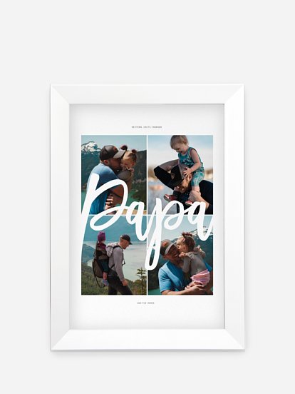 Poster Vatertag Collage