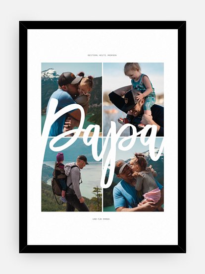 Poster Vatertag Collage