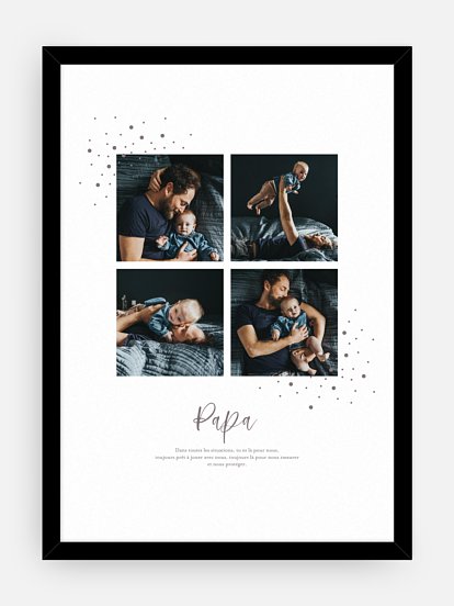 Affiche fête des pères Mon étoile