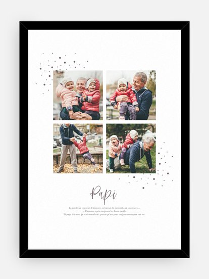 Affiche fête des pères Mon étoile