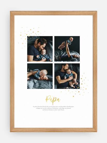 Poster Vatertag Funkelstern