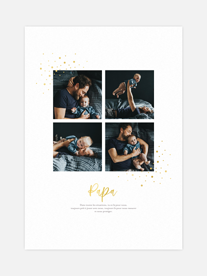 Affiche fête des pères Mon étoile