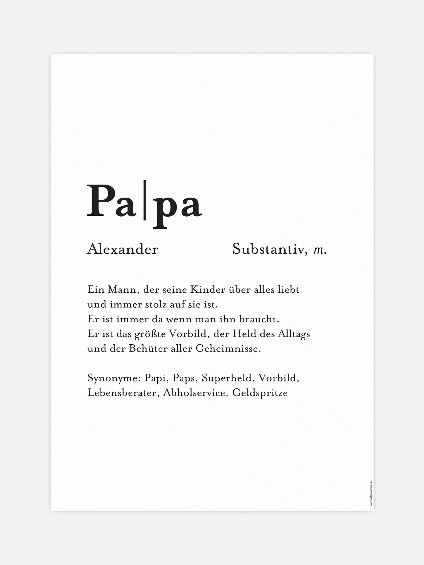 Poster Vatertag Meanings