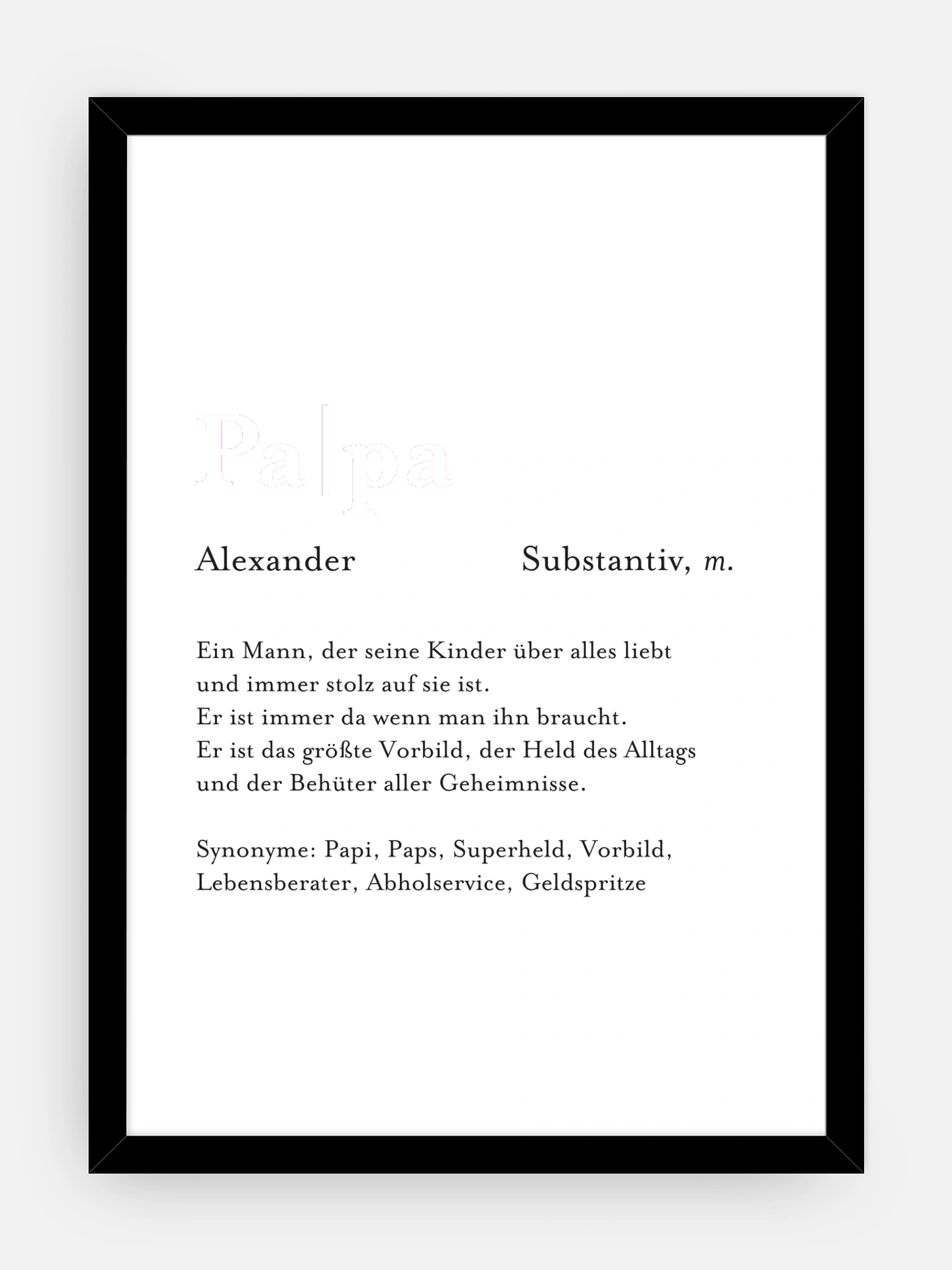 Poster Vatertag Meanings