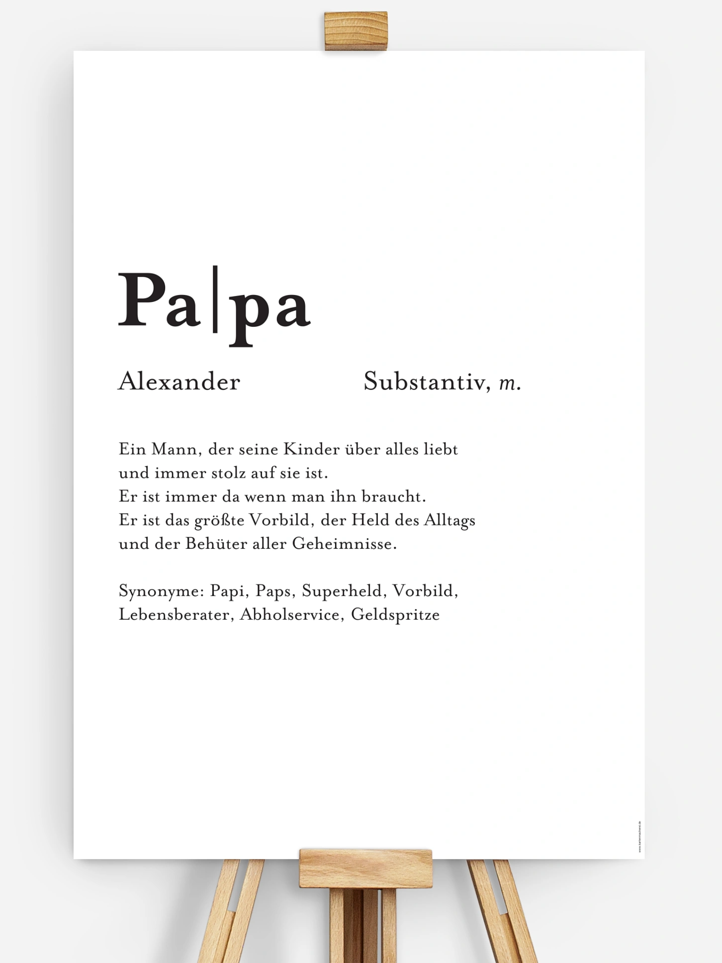 Poster Vatertag Meanings