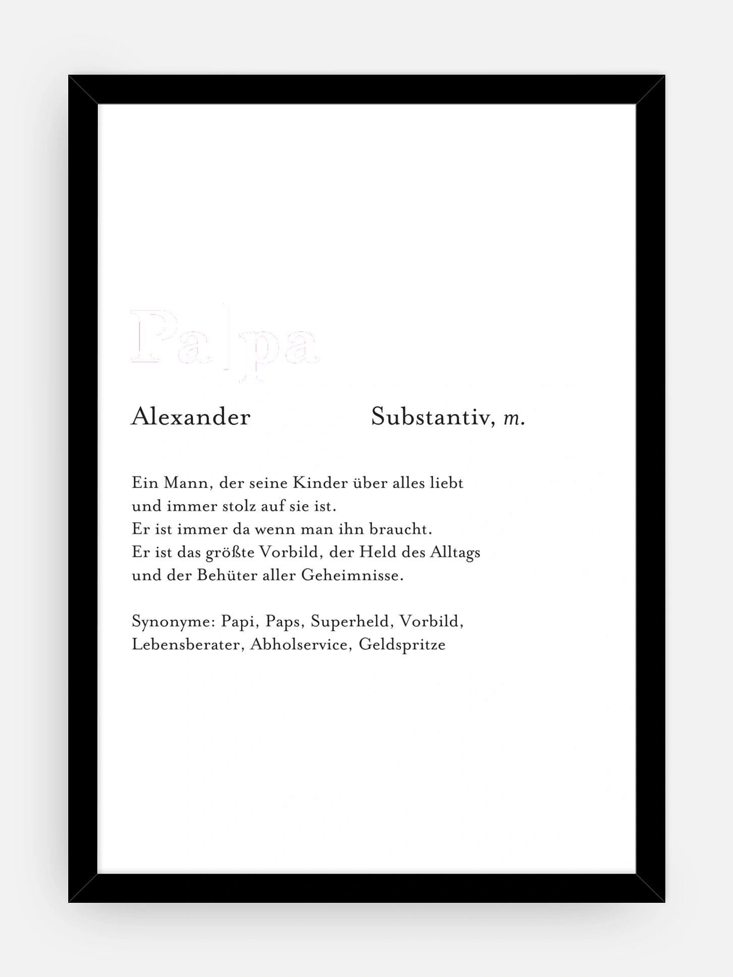 Poster Vatertag Meanings