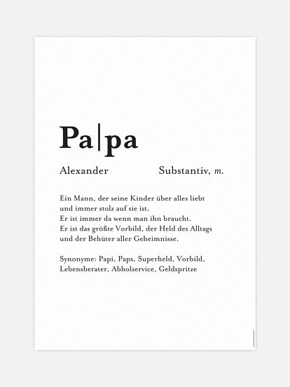 Poster Vatertag Meanings