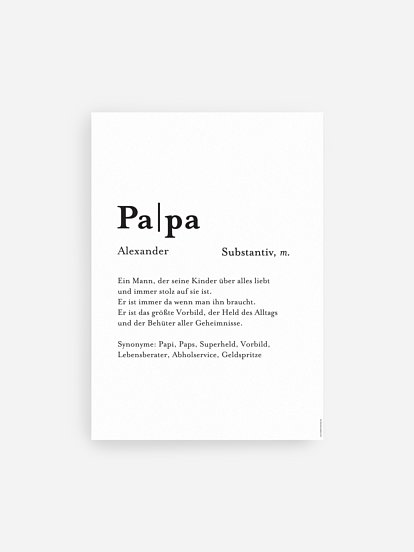 Poster Vatertag Meanings