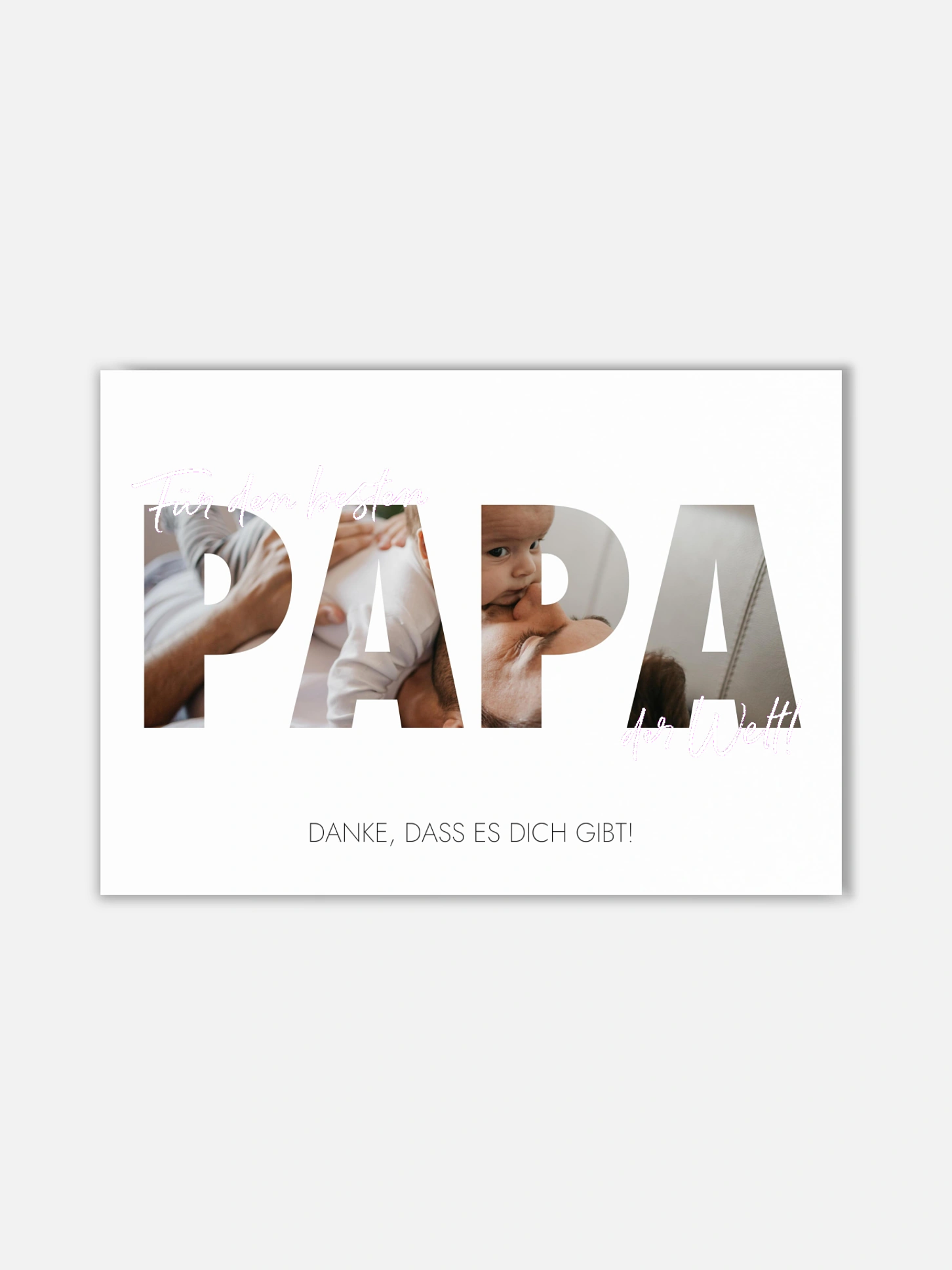 Poster Vatertag Bild für Papa