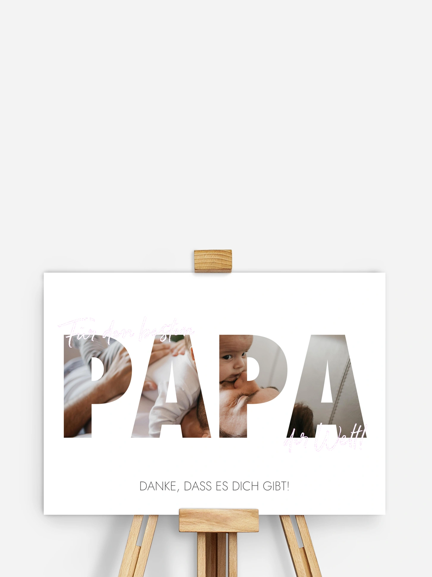 Poster Vatertag Bild für Papa