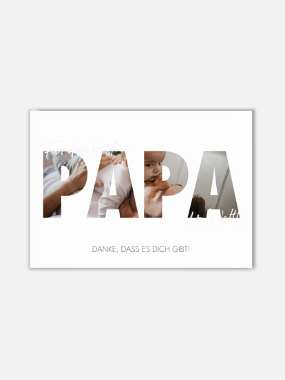 Poster Vatertag Bild für Papa