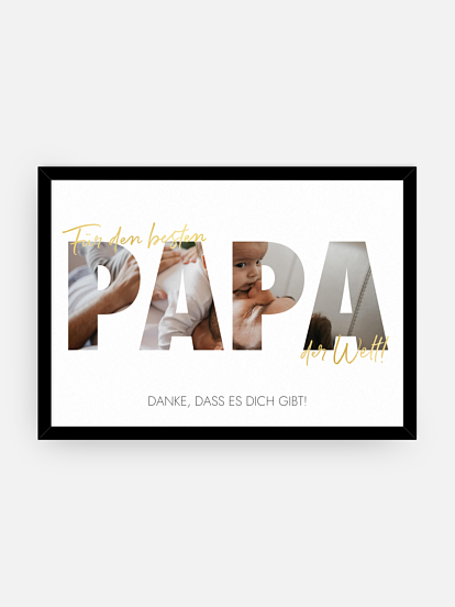 Poster Vatertag Bild für Papa
